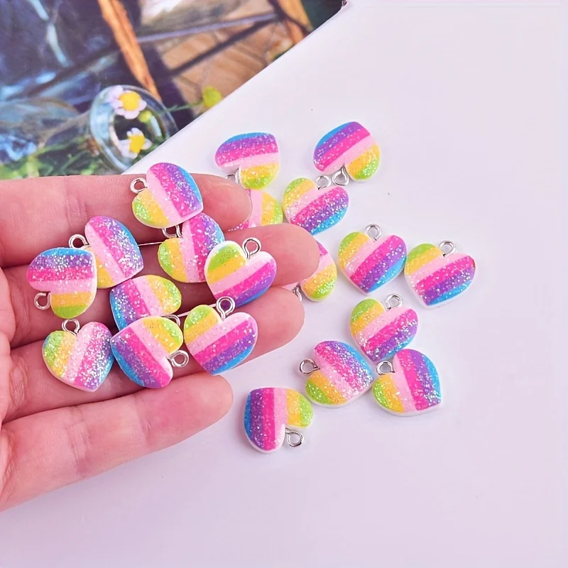 Resin Art Essentials - 10 قطع من الحليات الراتنجية الملونة