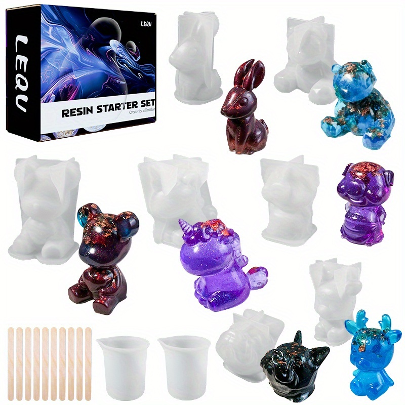 Resin Art Engagement - مجموعة قوالب مصنوعة من الراتنج مكونة