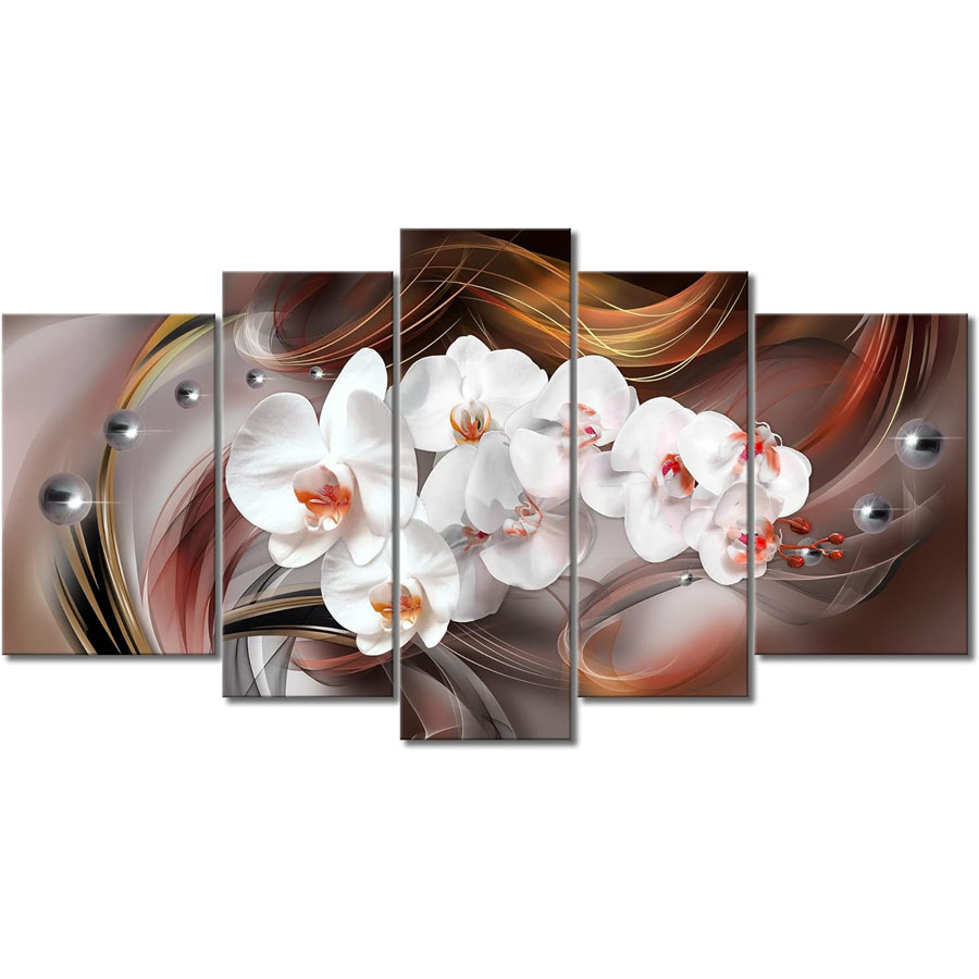 Background Resin Art - 5 قطع من فن جدار غرفة