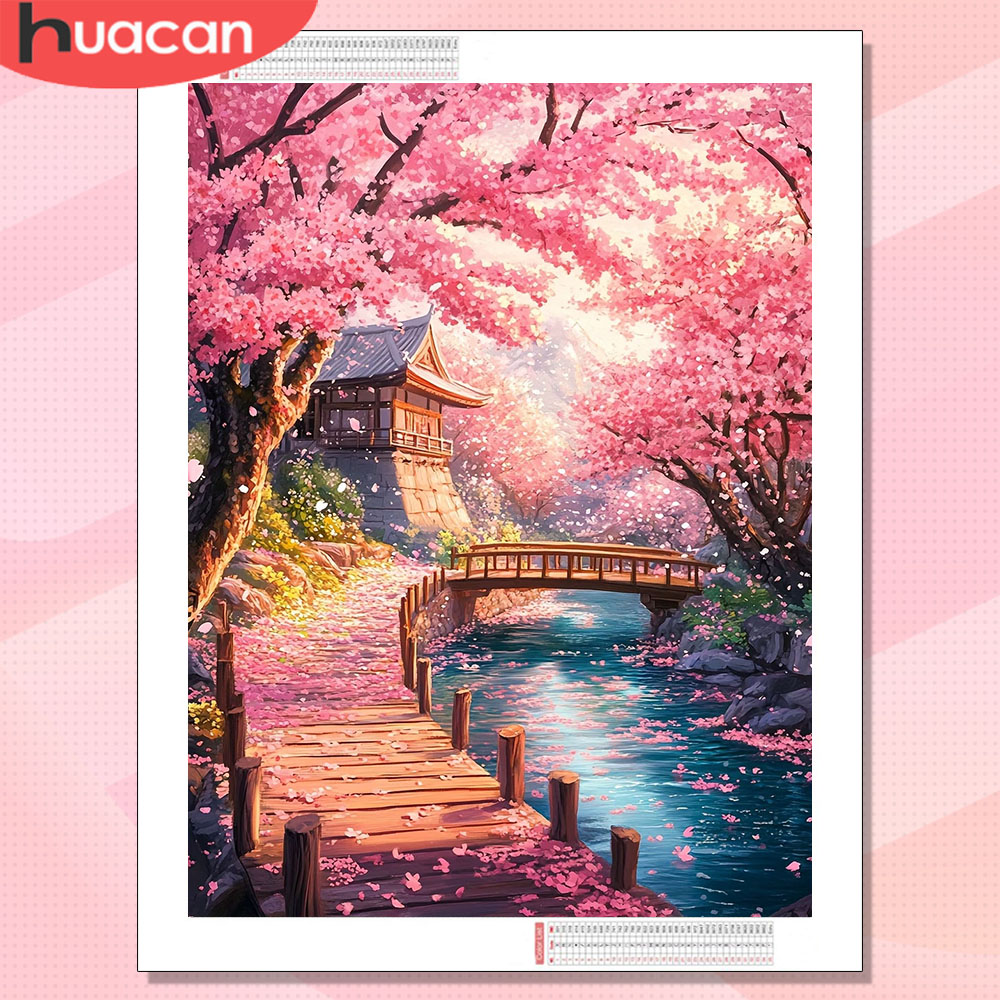 Resin Art Wallpaper - لوحة فنية ماسية من HUACAN لمنظر