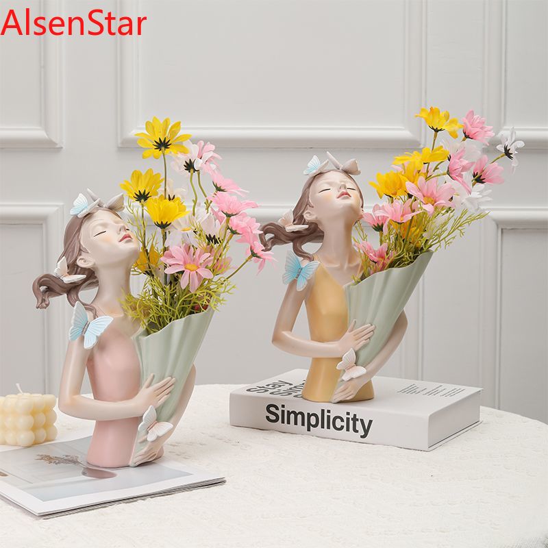 Resin Art Dining Table - مزهرية فنية على الطراز الاسكندنافي لتزيين