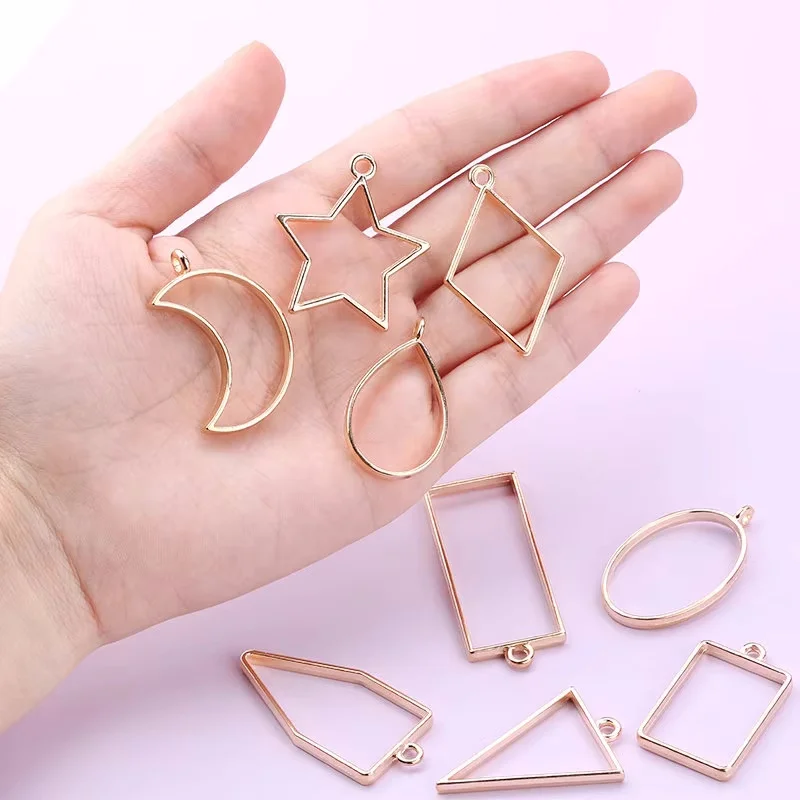 Bezels Pendant Resin - المعلقات الحافة المفتوحة للراتنج 10 أنماط