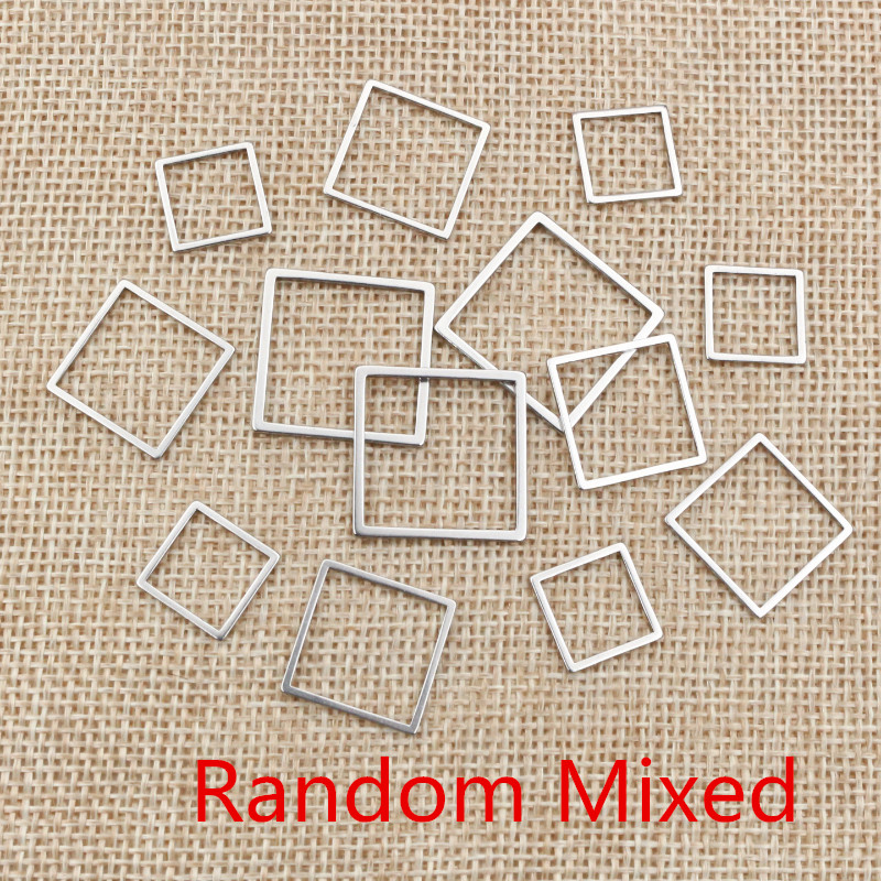 20 قطعة 3 حجم مربع سحر الذهب ا - مراجعة Bezels Pendant Resin وسعره