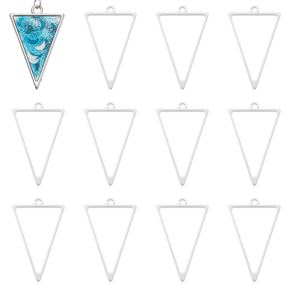16 قطعة من قلادات الإطار المثل - مراجعة Bezels Pendant Resin وسعره