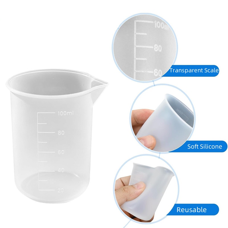 كوب قياس من السيليكون سعة 100  - مراجعة Resin Mixing Cup وسعره