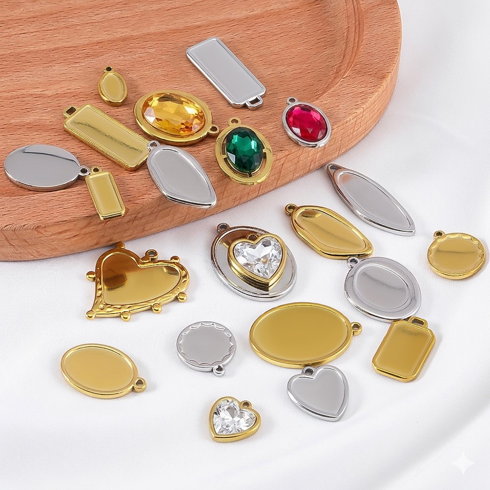 5 قطع، قطعة واحدة، قواعد تعليق - مراجعة Bezels Pendant Resin وسعره