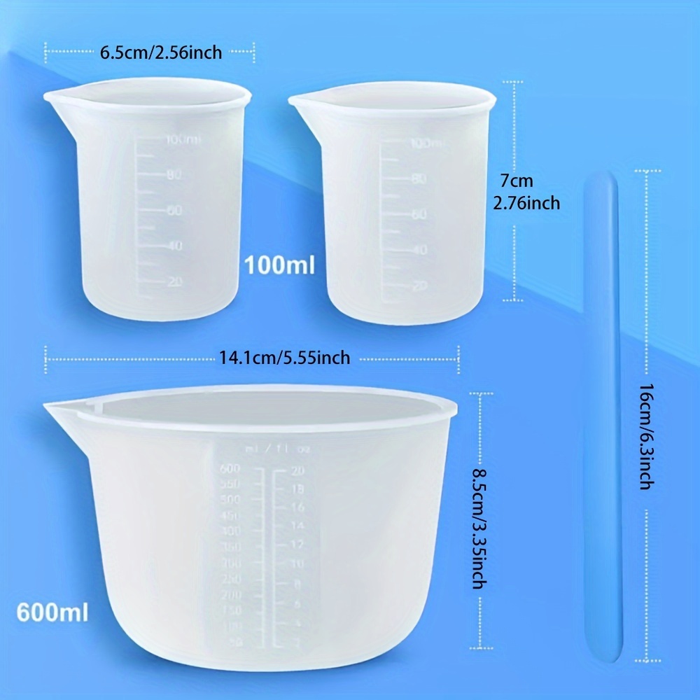 أكواب قياس من السيليكون، مستلز - مراجعة Resin Mixing Cup وسعره