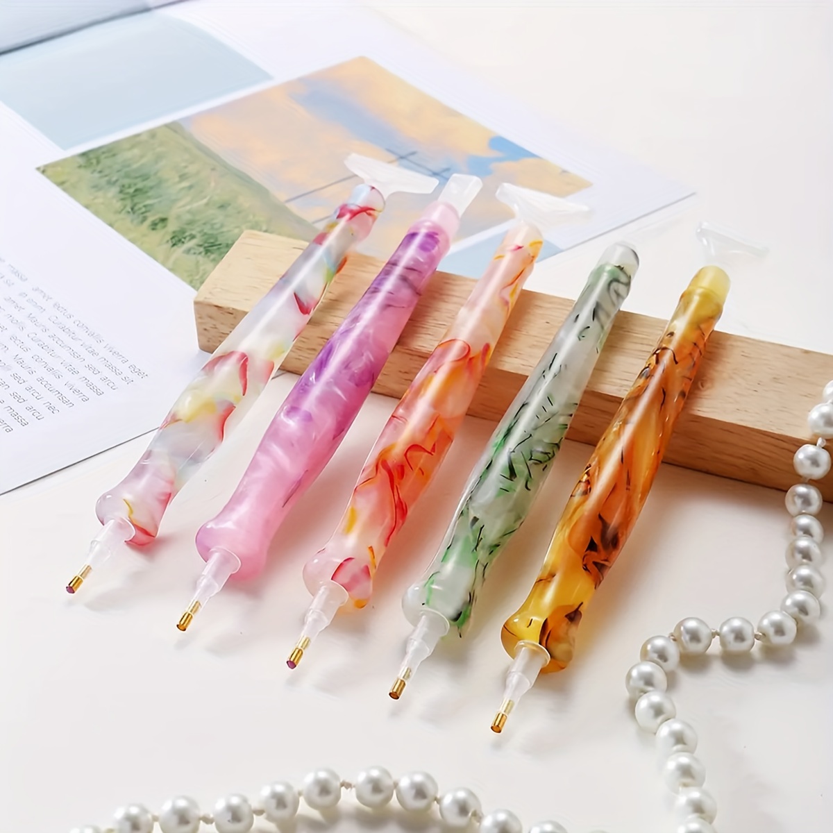 1 قطعة لون عشوائي الراتنج الرج - مراجعة Resin Art Pen وسعره