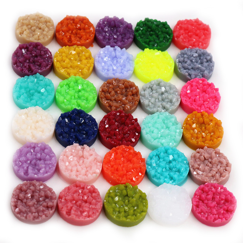 40 قطعة الراتنج Druzy كبوشن قب - مراجعة Resin Art Essentials وسعره