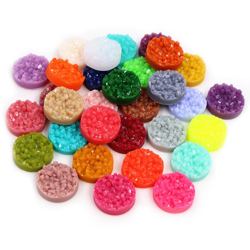 40 قطعة الراتنج Druzy كبوشن قب - مراجعة Resin Art Essentials وسعره