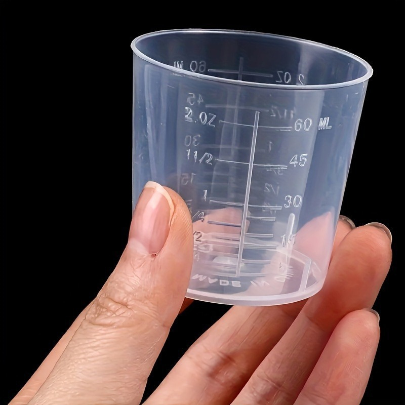 50 قطعة من أكواب الخلط الشفافة - مراجعة Resin Mixing Cup وسعره