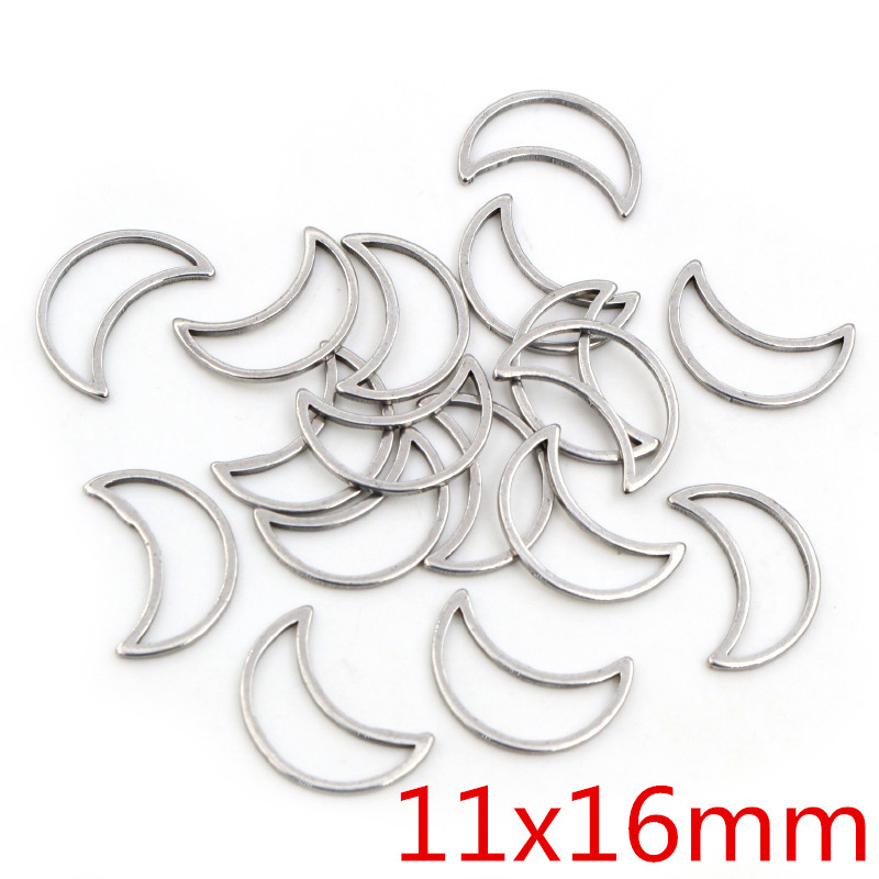 20 قطعة 3 حجم القمر سحر الذهب  - مراجعة Bezels Pendant Resin وسعره