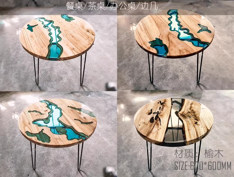 طاولة طعام فنية إبداعية من الخ - مراجعة Resin Art Dining Table وسعره
