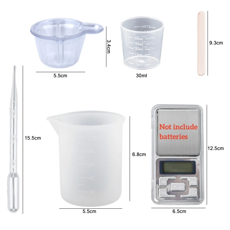 طقم راتنجات الايبوكسي كريستال  - مراجعة Resin Mixing Cup وسعره