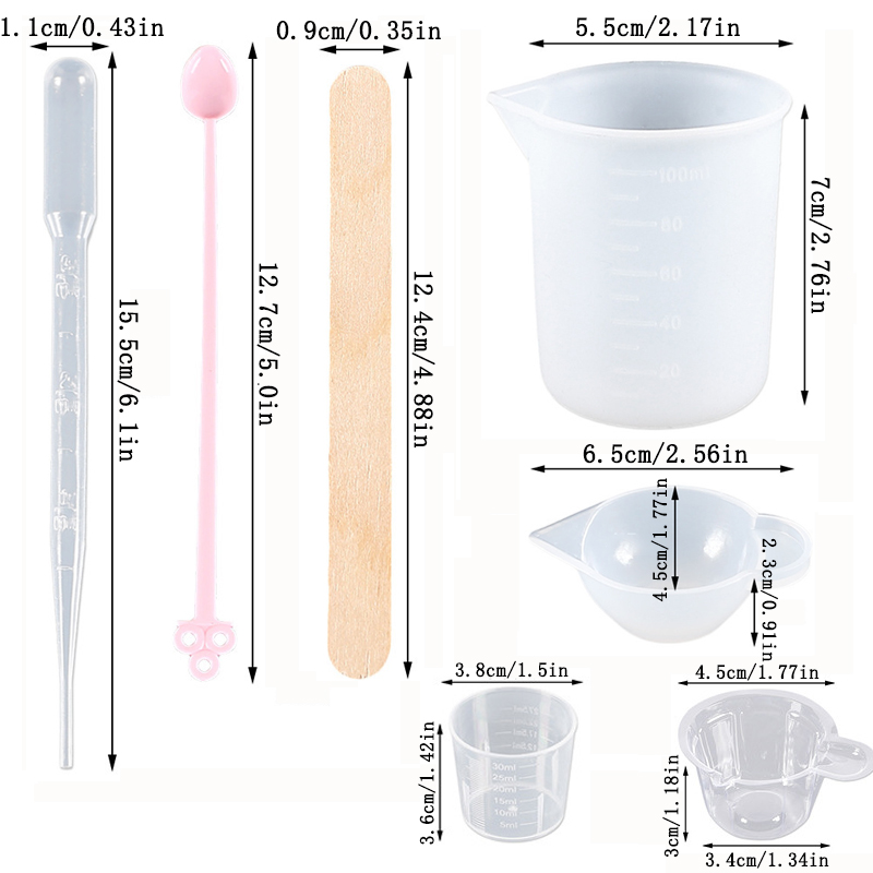 مجموعة أدوات راتنجات الإيبوكسي - مراجعة Resin Mixing Cup وسعره