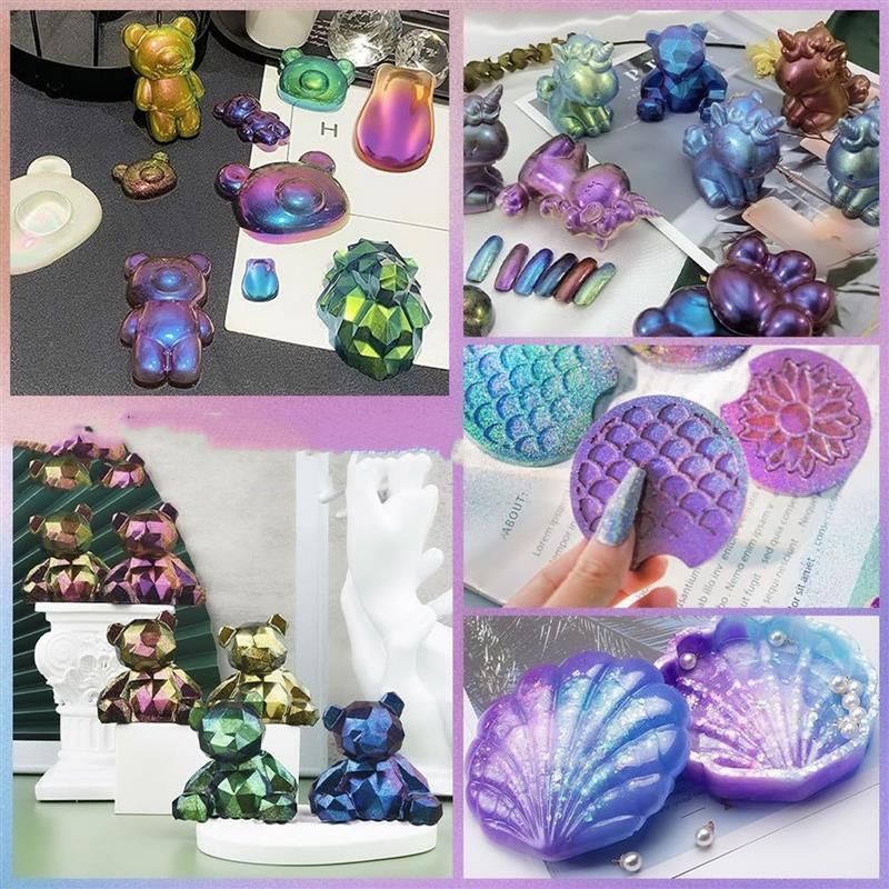 مسحوق لؤلؤي مشوه سحري ، حرباء  - مراجعة Resin Mixing Cup وسعره