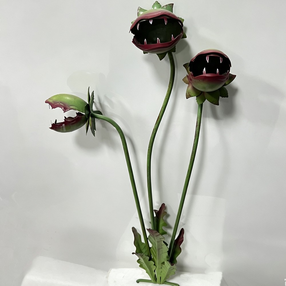 تمثال زهرة مفترسة للحديقة بطول - مراجعة Resin Art Sculptures وسعره