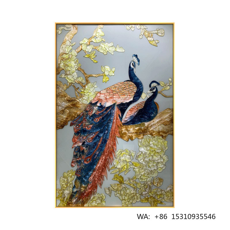 لوحة جدارية فنية حديثة مصنوعة  - مراجعة Background Resin Art وسعره