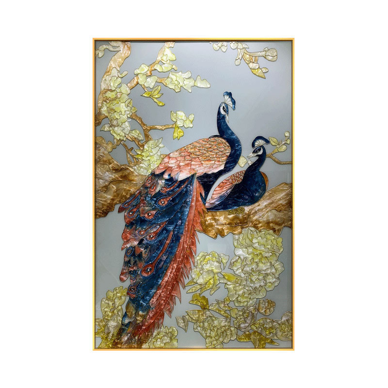 لوحة جدارية فنية حديثة مصنوعة  - مراجعة Background Resin Art وسعره