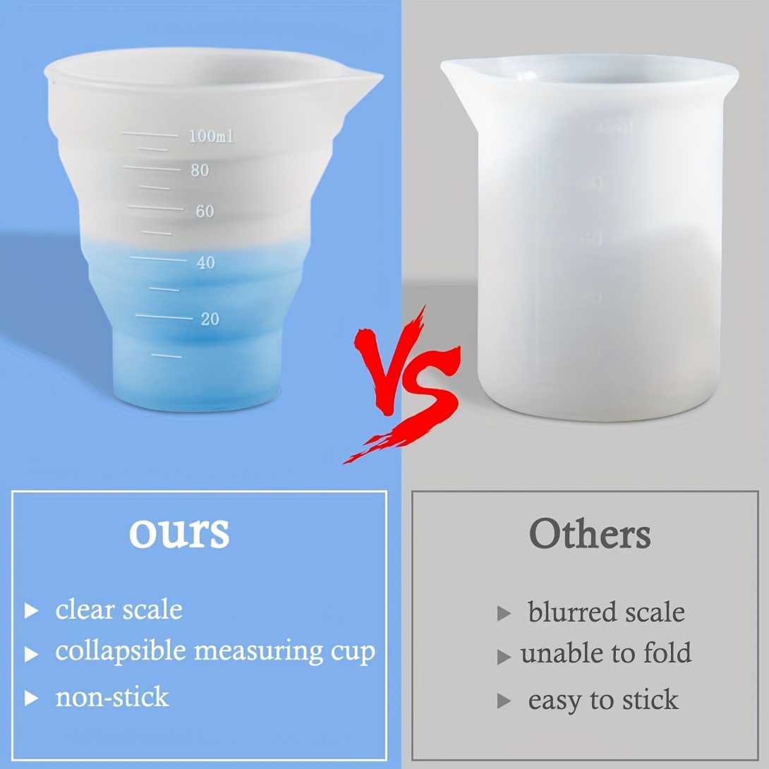 كوب قياس سيليكون قابل للطي سعة - مراجعة Resin Mixing Cup وسعره
