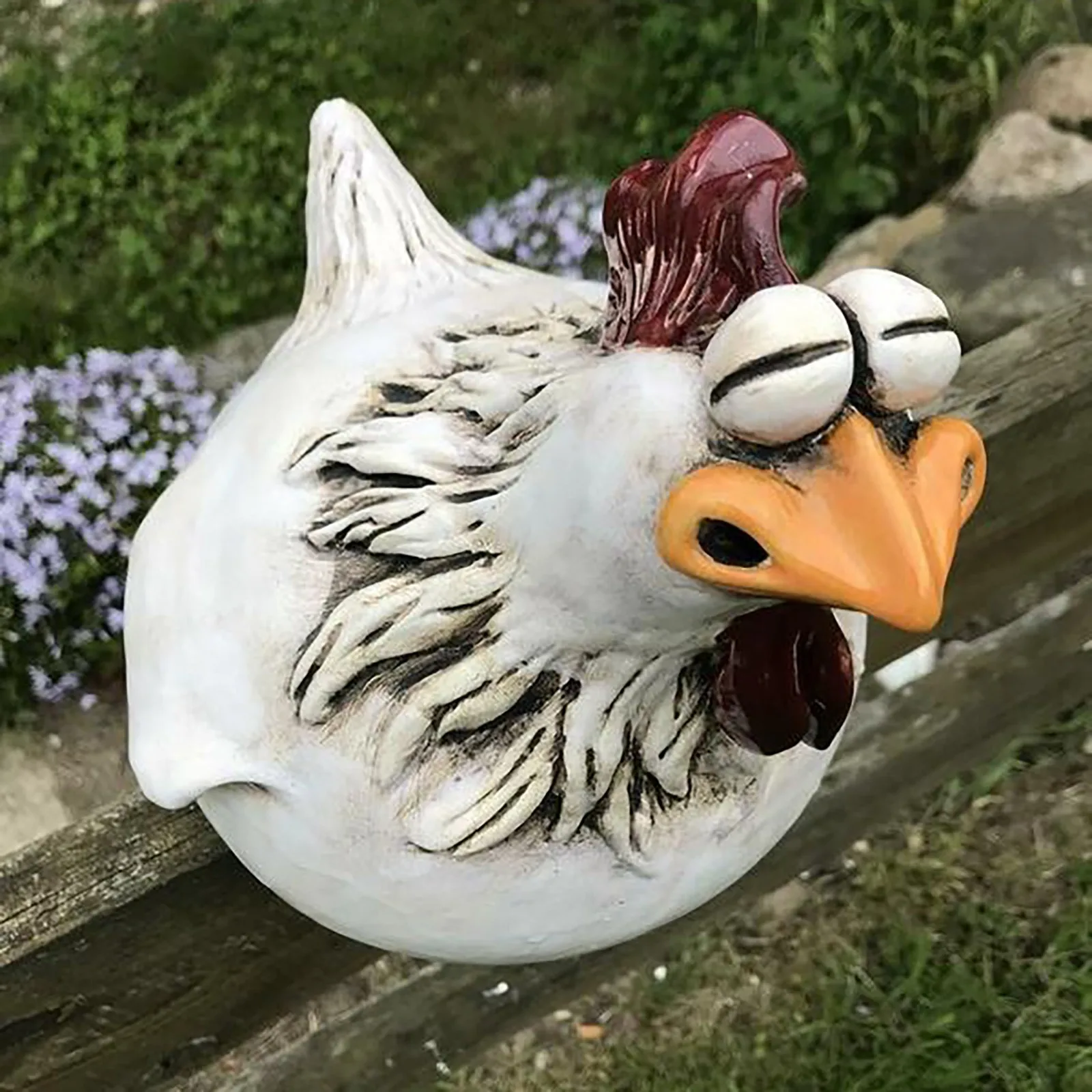 مضحك سياج الدجاج تماثيل ديكور  - مراجعة Resin Art Sculptures وسعره