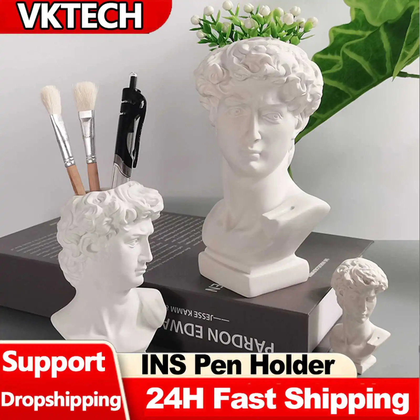 تمثال إبداعي حامل قلم نحت ، صو - مراجعة Resin Art Pen وسعره
