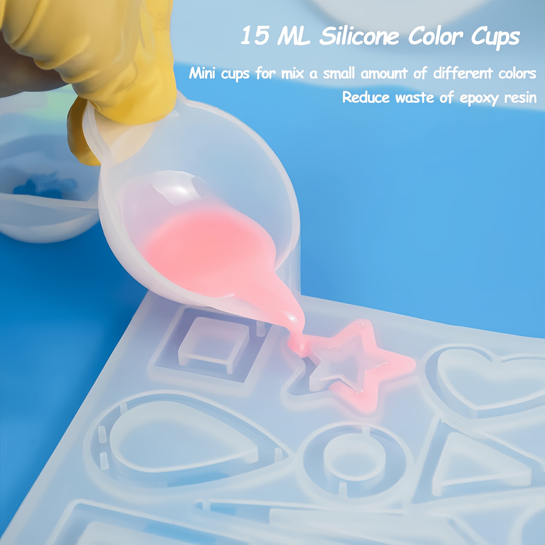طقم أدوات صب الراتنج السيليكون - مراجعة Resin Mixing Cup وسعره
