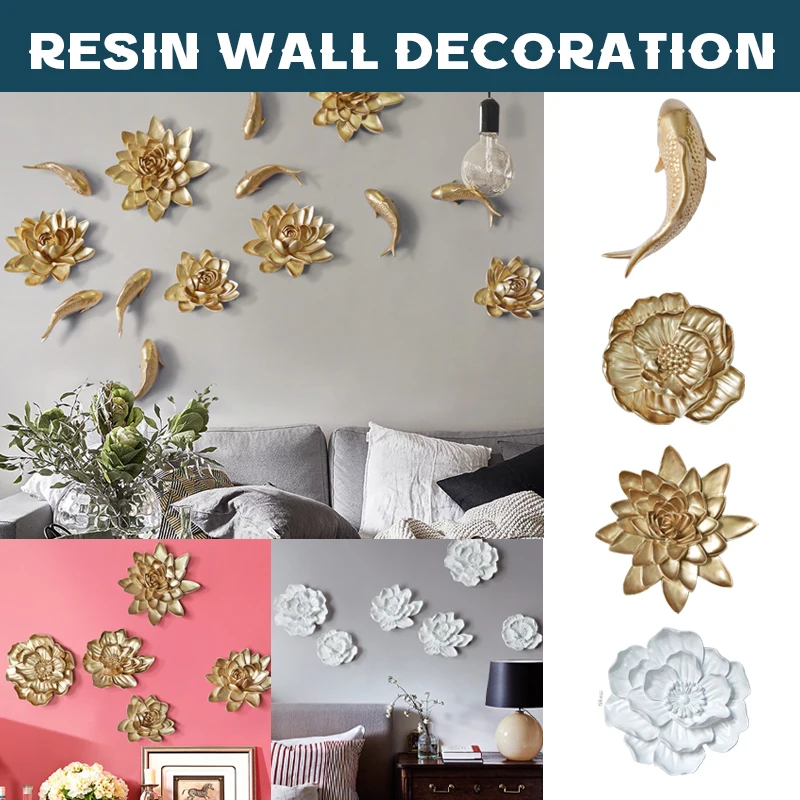 زخرفة جدارية أنيقة ثلاثية الأب - مراجعة Background Resin Art وسعره