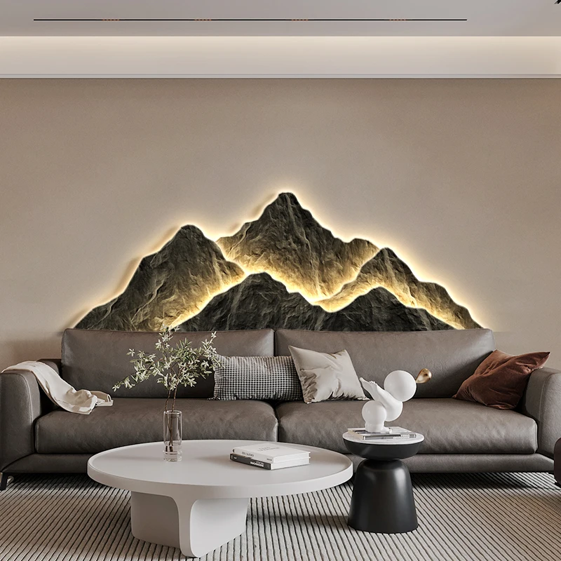 مصباح جداري حديث لغرفة المعيشة - مراجعة Background Resin Art وسعره