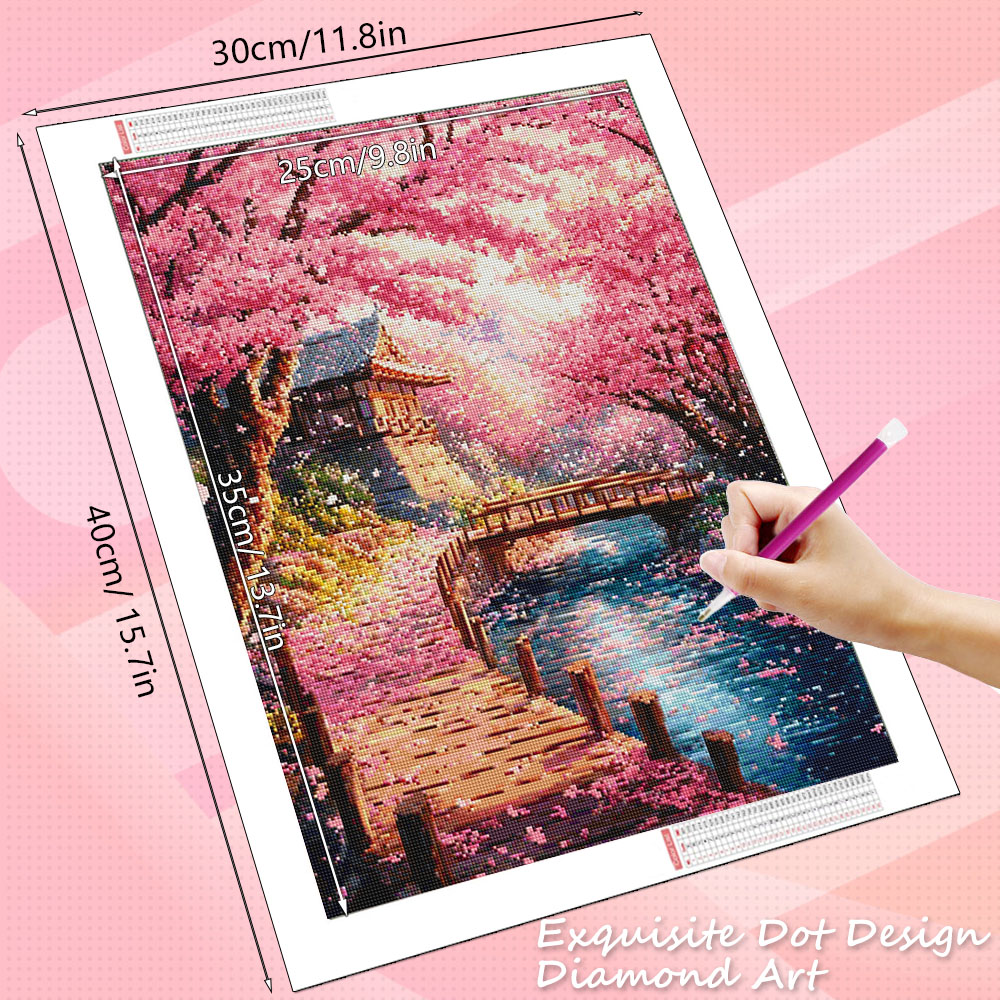 لوحة فنية ماسية من HUACAN لمنظ - مراجعة Resin Art Wallpaper وسعره