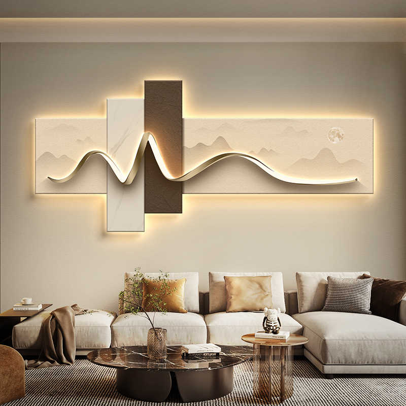 لوحة ديكور لغرفة المعيشة مع إض - مراجعة Background Resin Art وسعره