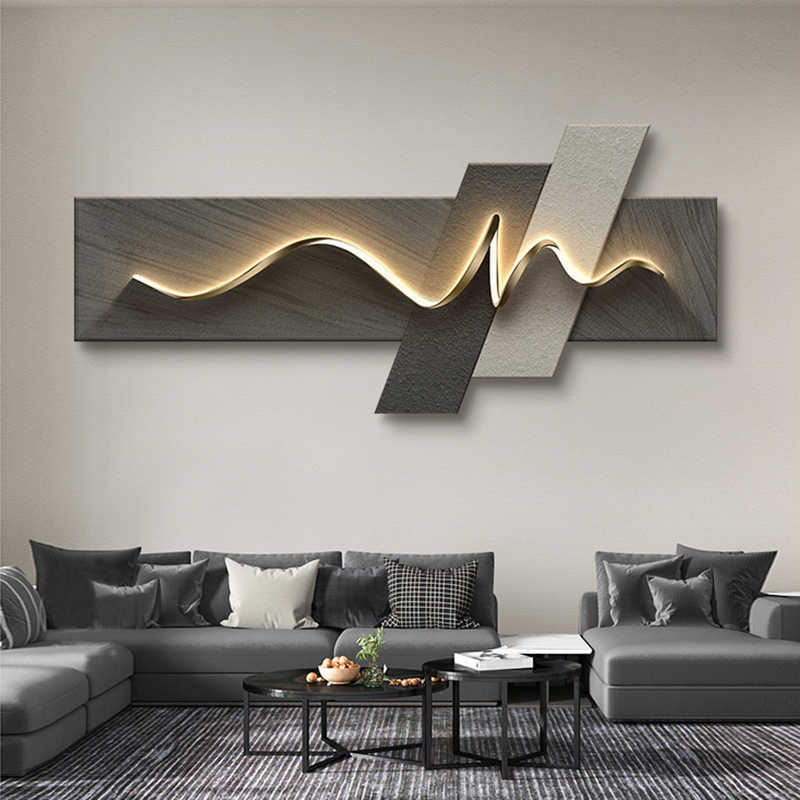 لوحة ديكور لغرفة المعيشة مع إض - مراجعة Background Resin Art وسعره