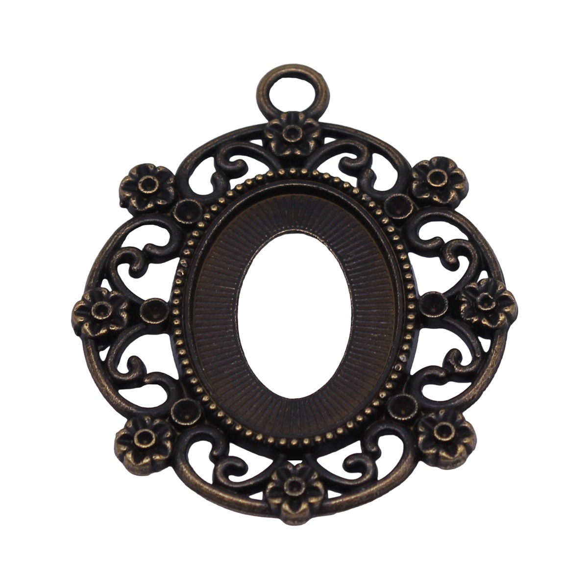 قاعدة إطار صور فارغة من سبيكة  - مراجعة Bezels Pendant Resin وسعره