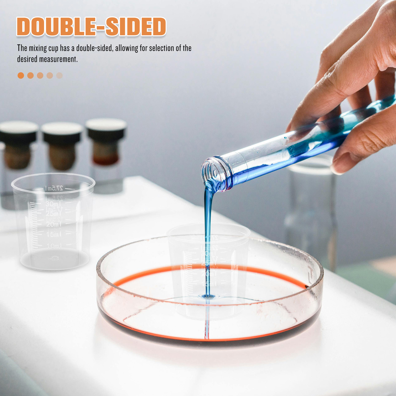 100 قطعة أكواب قياس بلاستيكية  - مراجعة Resin Mixing Cup وسعره