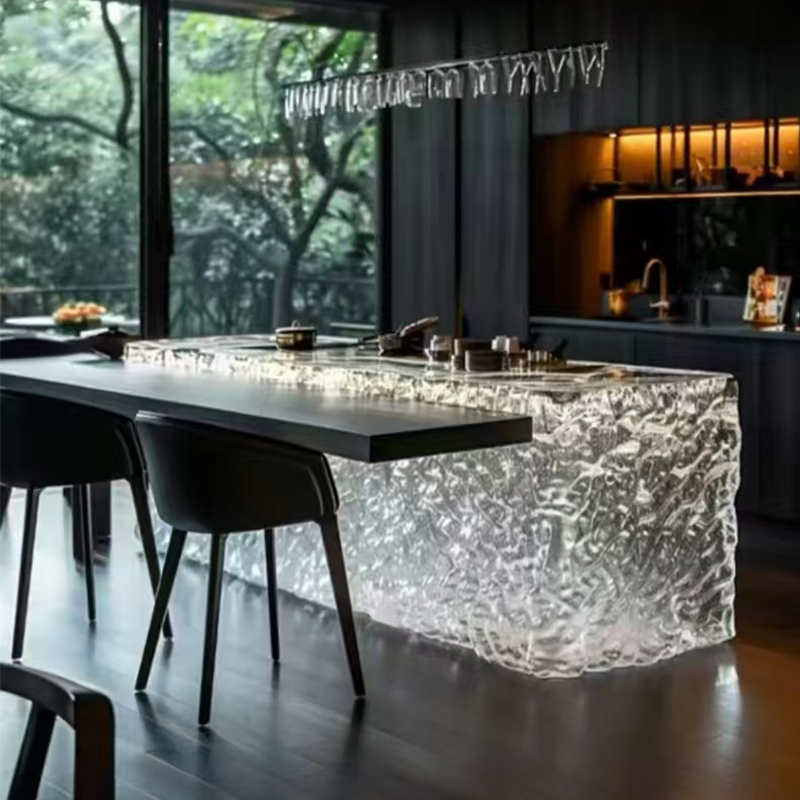 الحديثة الخفيفة الفاخرة المنزل - مراجعة Resin Art Dining Table وسعره