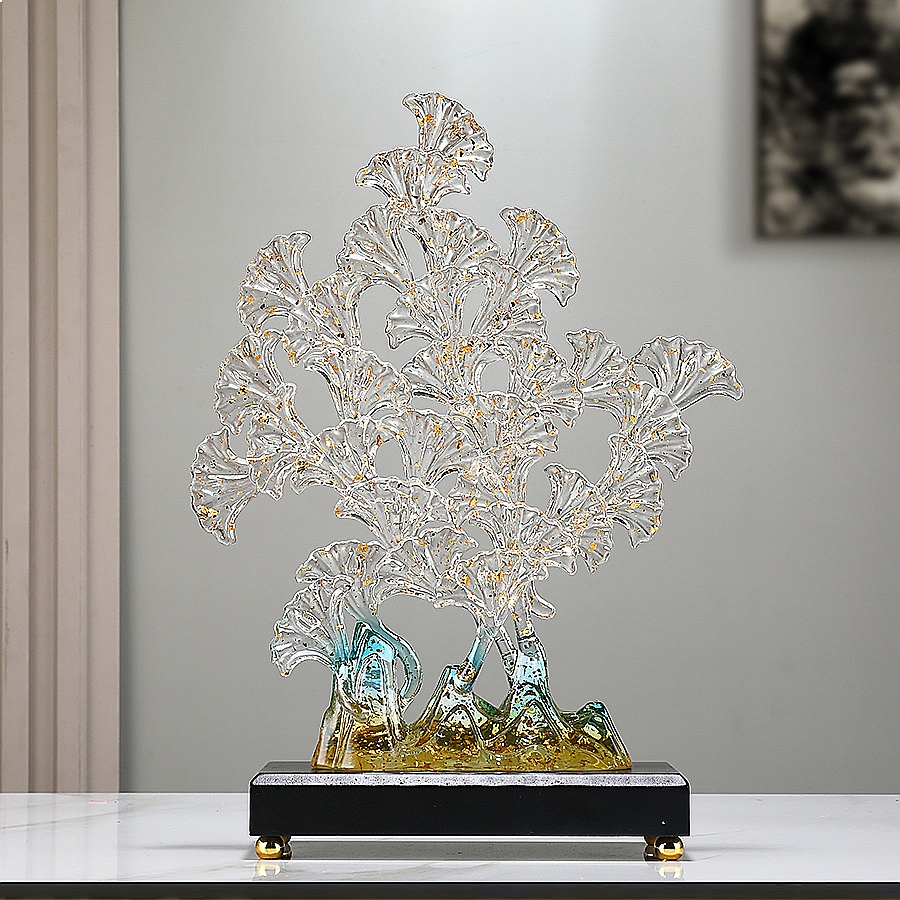 تمثال من راتنج شجرة الجنكو فا  - مراجعة Resin Art Sculptures وسعره