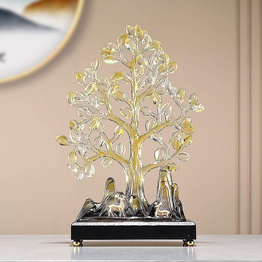 تمثال من راتنج شجرة الجنكو فا  - مراجعة Resin Art Sculptures وسعره